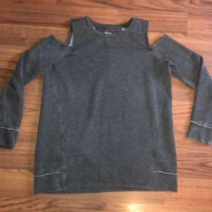 Calvin Klein open shoulder sweatshirt Large Gray